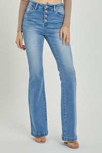 Briella High Rise Button Fly Bootcut Jeans