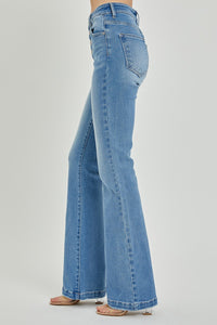 Briella High Rise Button Fly Bootcut Jeans