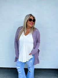 Reese Ribbed Cardigan in Seven Colors