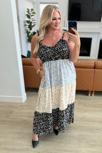 Rainbow Over My Head Sweetheart Neckline Tiered Dress