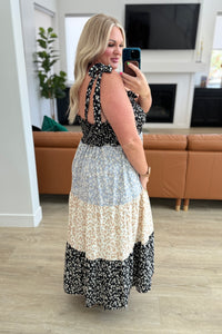 Rainbow Over My Head Sweetheart Neckline Tiered Dress