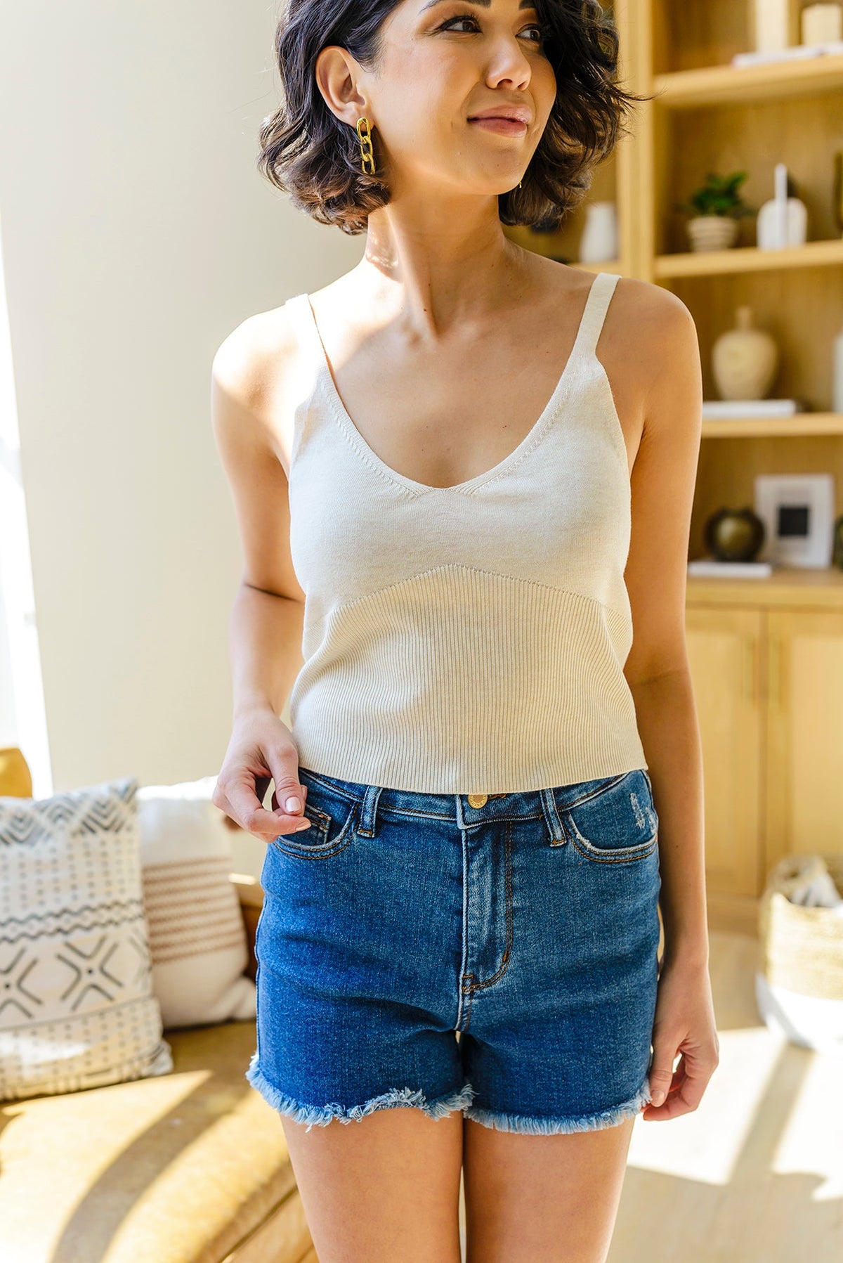 Cozy Casual Best Part Tank In Natural