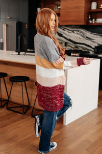 Bring the Warmth Color Block Cardigan