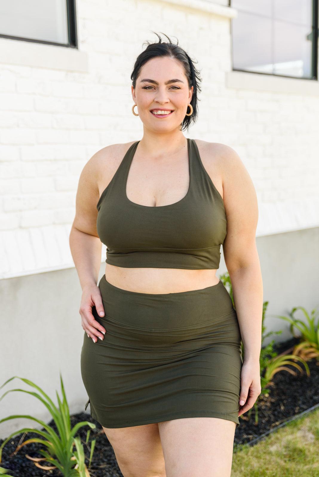 Next Move Sports Bra In Olive