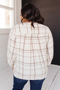 Playing In Plaid Top