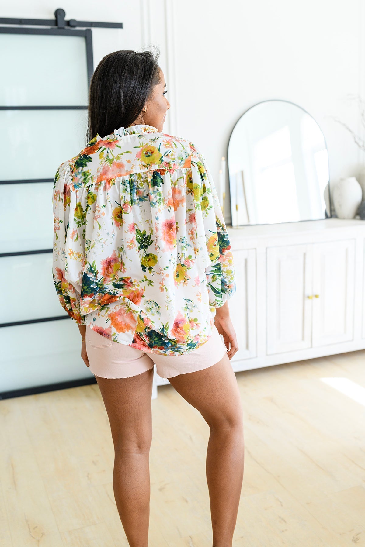 Spring Haiku Floral Blouse