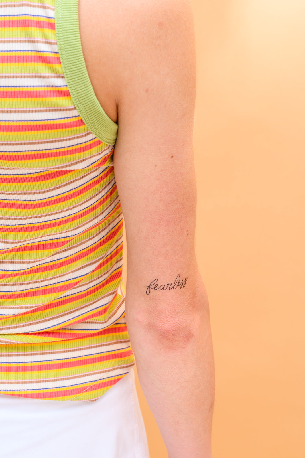 Fearless Words For A Season Temporary Tattoo